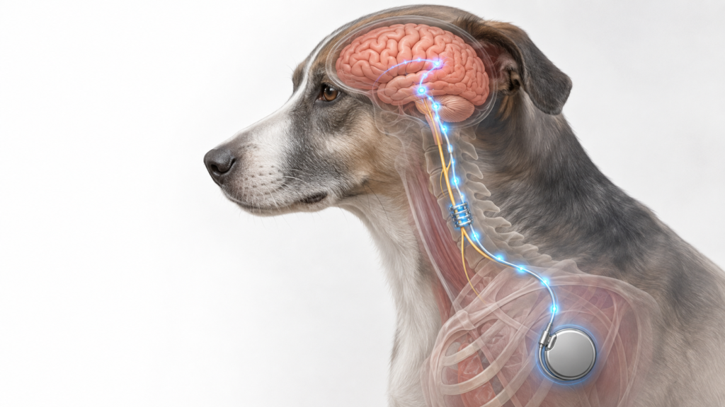 VNS dispositivo cerebral para perros con epilepsia